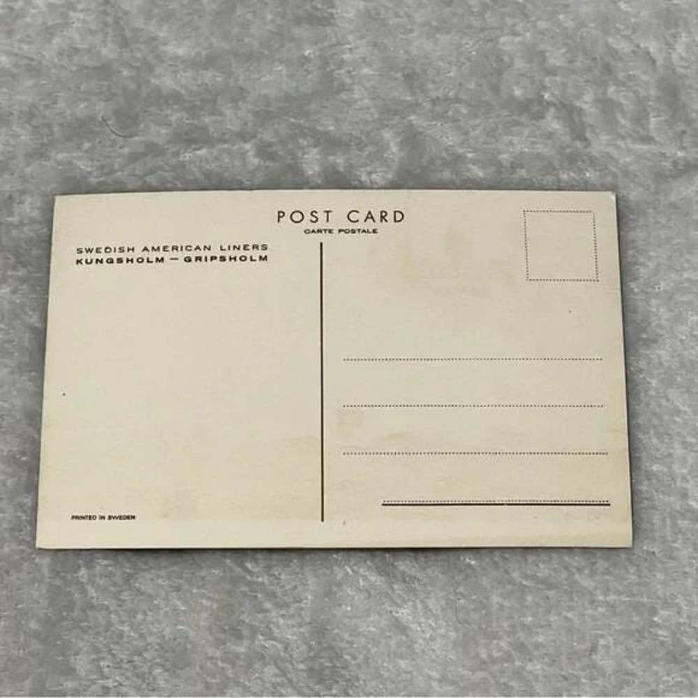 C29 Sign Post Card | Art | Postcard Swedish American Liners Kungsholm Gripsholm ...